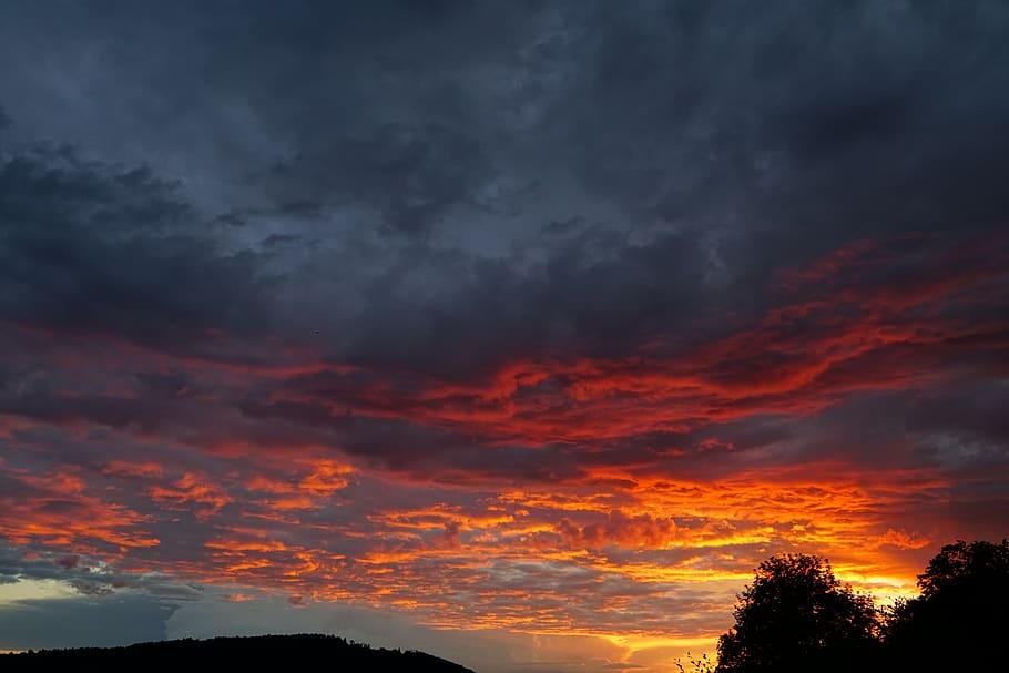 clouds, sunset, sky, cloud - sky, beauty in nature, scenics - nature HD wallpaper