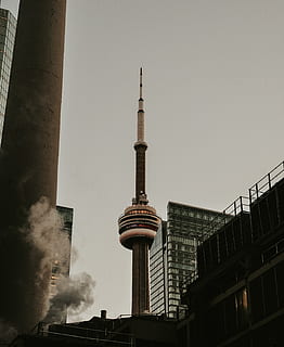 tower during daytime, building, cn tower, toronto, canada, architecture HD wallpaper