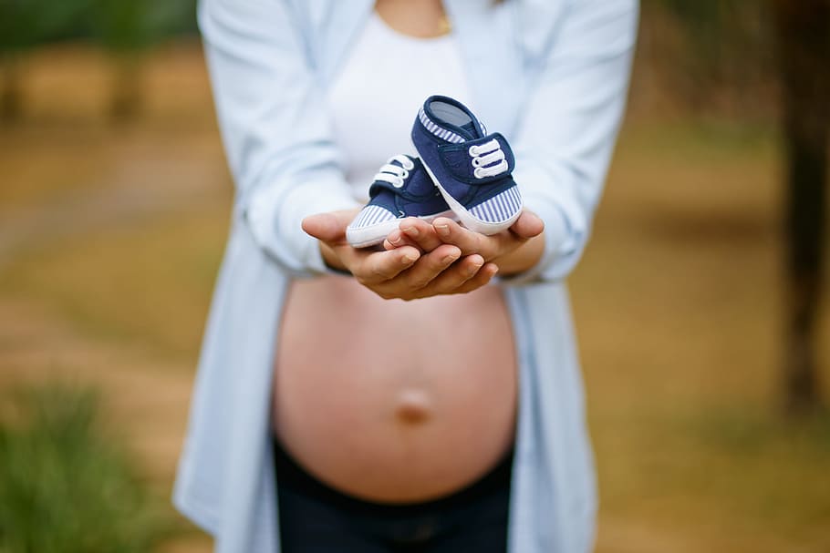 Pregnant Woman + Shoe, people, pregnancy, one person, midsection
