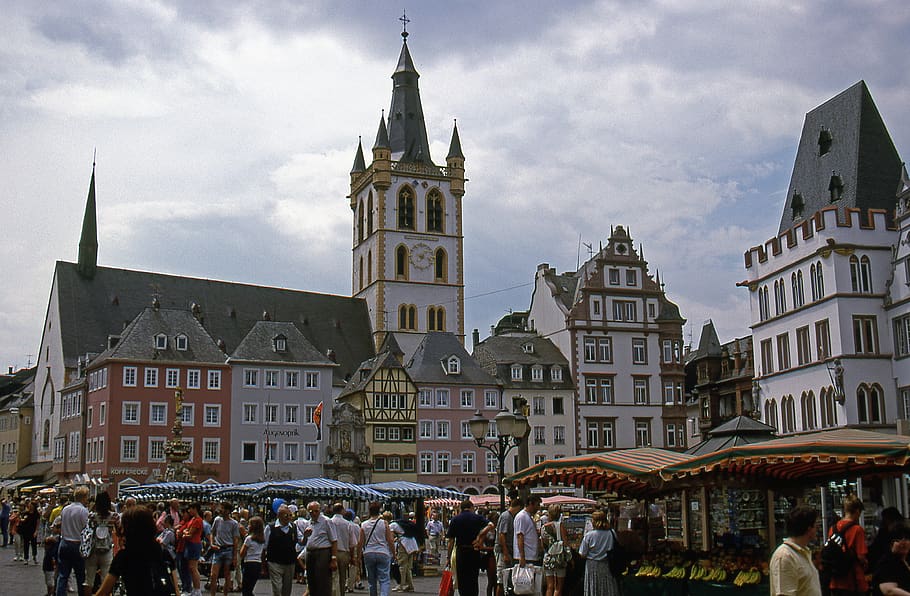 germany, trier, hauptmarkt, architecture, building exterior, HD wallpaper