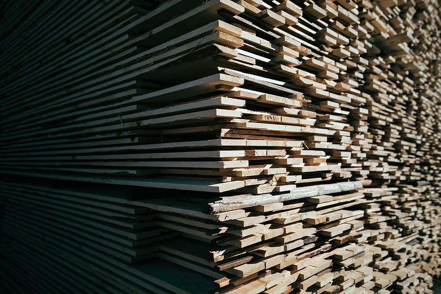 united states, kettle falls, tree, trees, lumber, stack, forest HD wallpaper