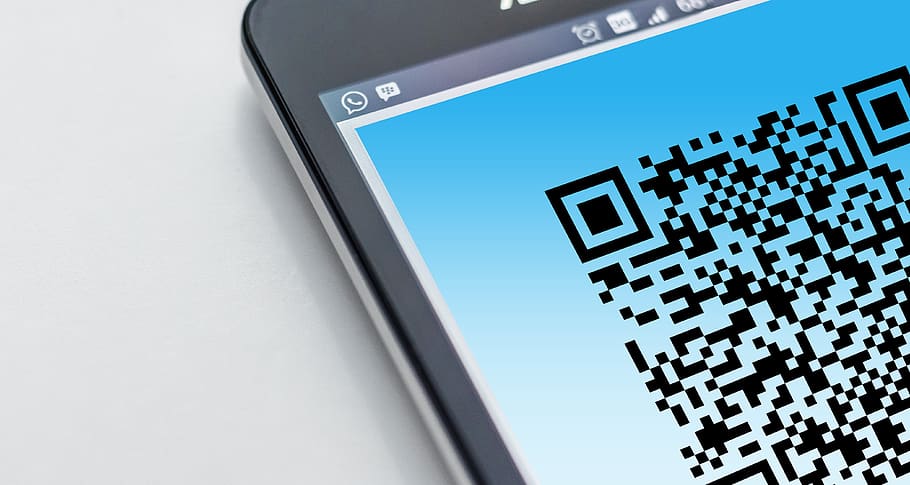 Qr Code Screengrab, barcode, cellphone, close-up, coded, communication, HD wallpaper