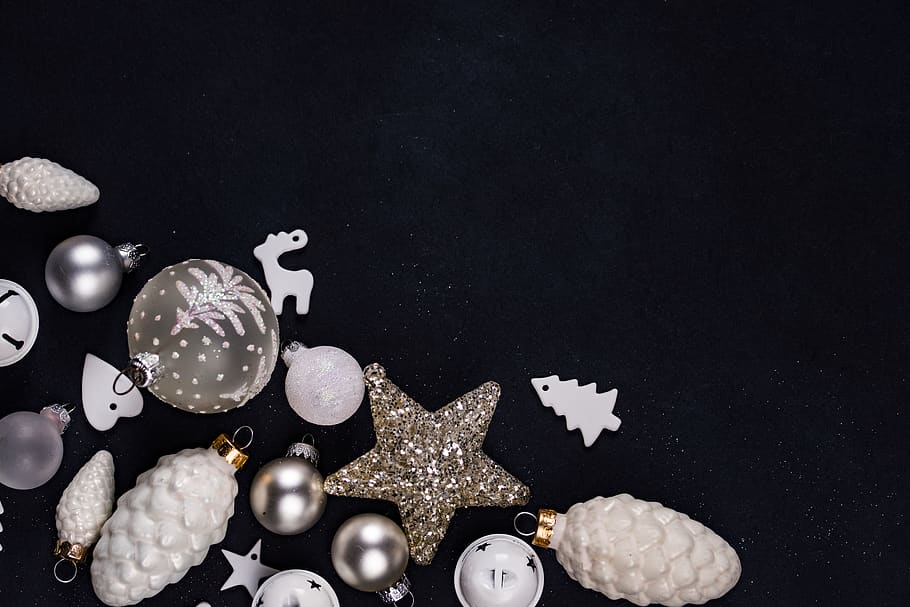 assorted bauble lot, christmas, christmas wallpapers, decoration HD wallpaper