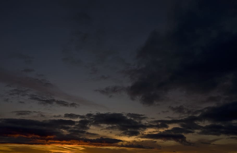 sky, sunset, cloud, mood, evening, dusk, nature, afterglow HD wallpaper