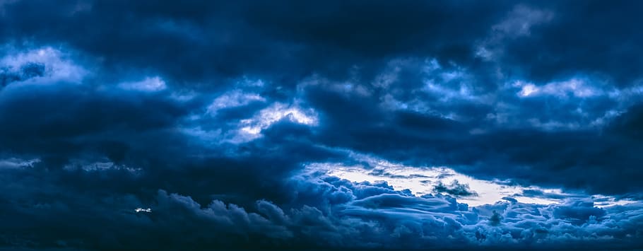 thunderstorm, clouds, cloud front, dramatic, sky, forward, nature HD wallpaper