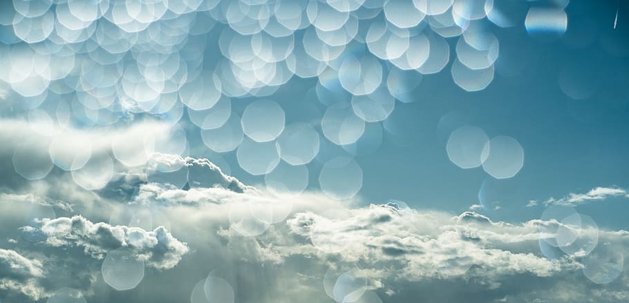 white clouds in blue sky, backgrounds, cloud - sky, no people HD wallpaper