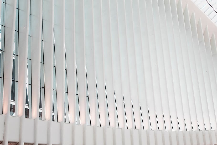 white concrete building, architecture, oculus, u.s.a., new york HD wallpaper