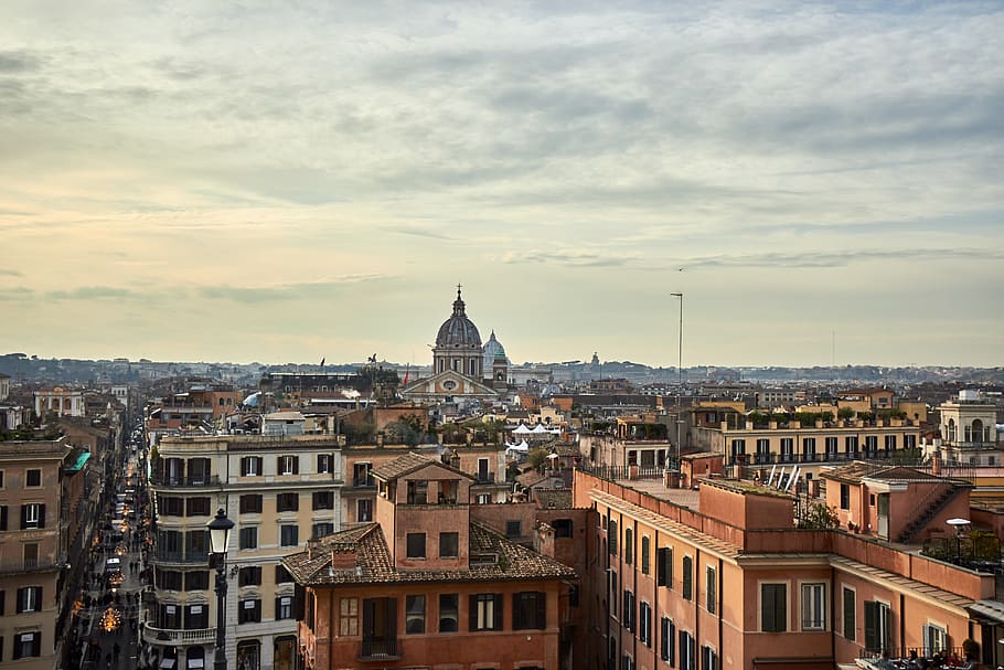 architecture, dome, building, steeple, spire, tower, urban HD wallpaper