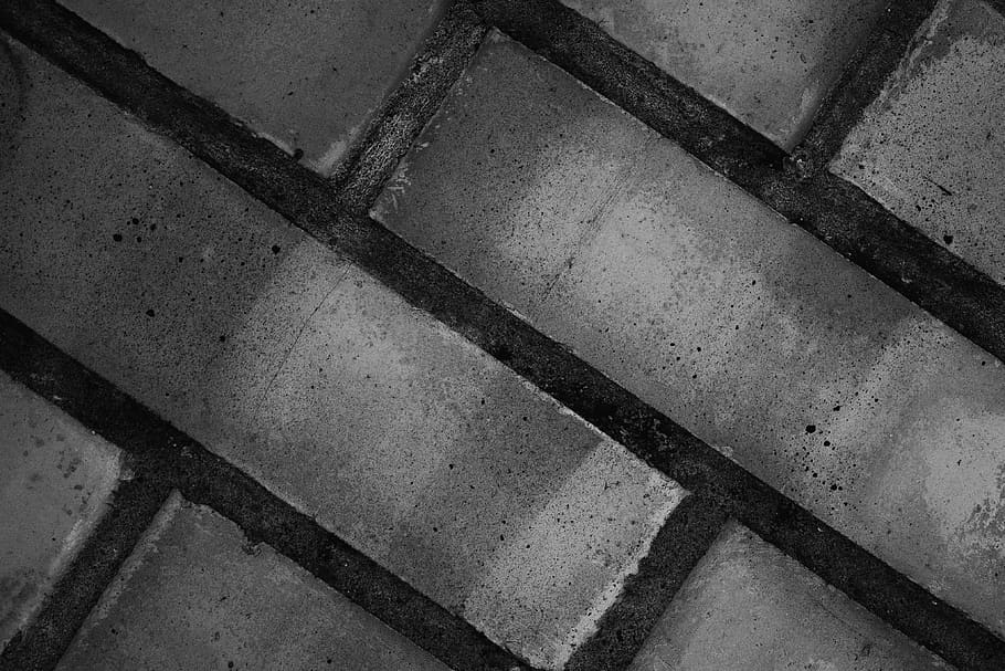 brick, wall, pattern, background, no people, architecture, high angle view HD wallpaper