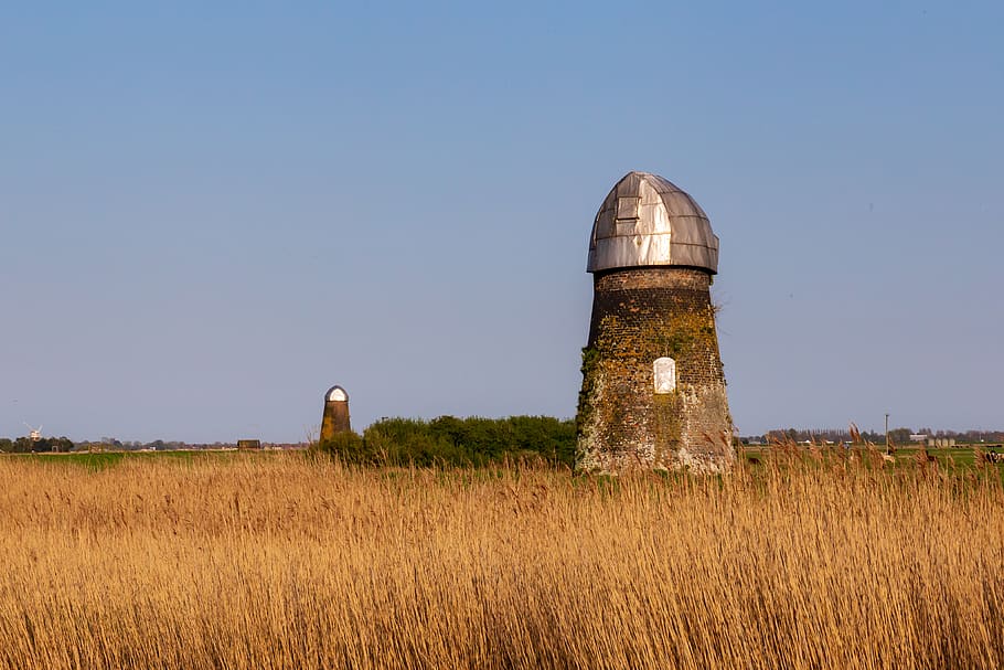 united kingdom, the broads, ruins, norfolk, norfolk broads, HD wallpaper