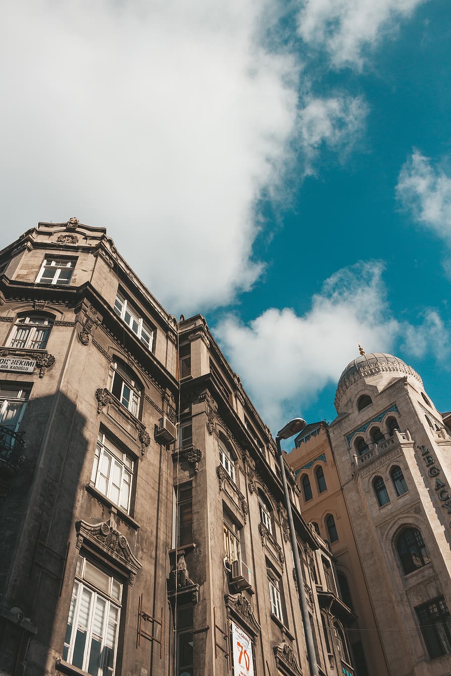Brown Building, ancient, architecture, blue sky, cathedral, church HD wallpaper