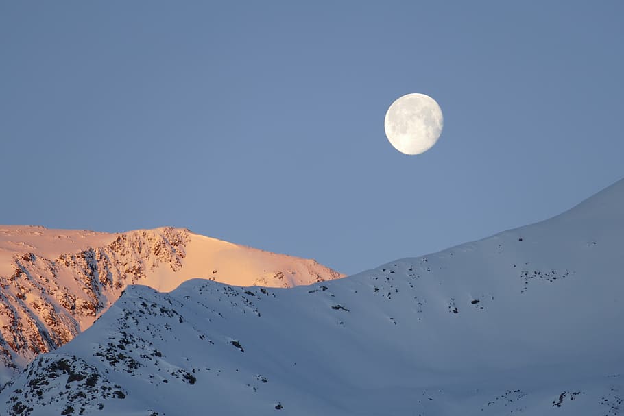 snow, sky, winter, mountain, landscape, travel, panorama, cold HD wallpaper