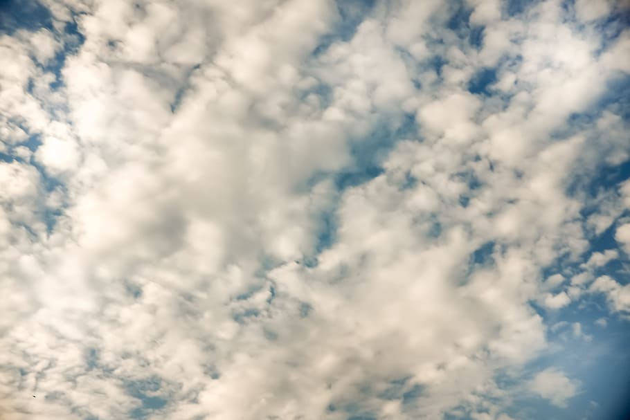 Blurred clouds, abstract, background, beautiful, blue, bright HD wallpaper