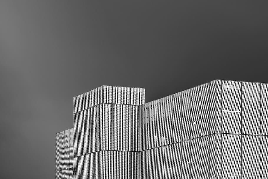 gray high-rise building, office building, architecture, town HD wallpaper