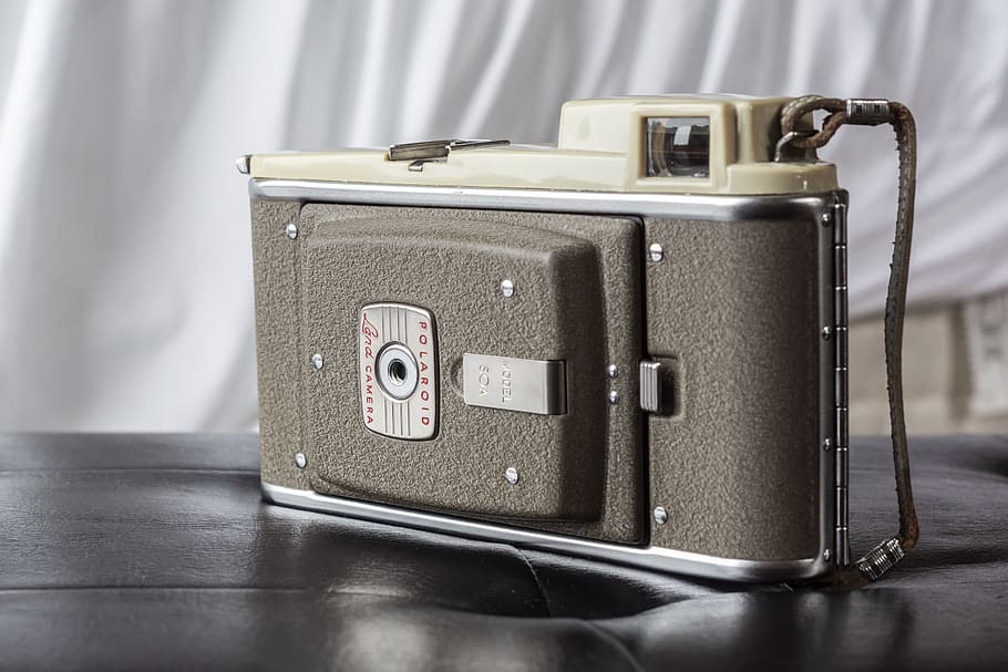 Vintage Camera, antique, classic, instant camera, land camera, HD wallpaper