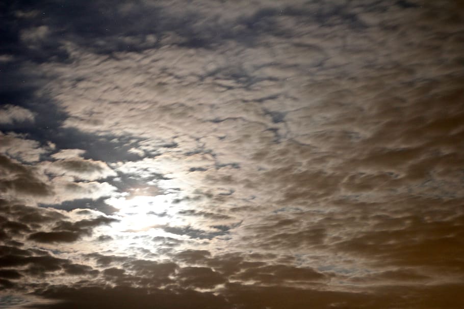 moon, sky, stars, cloud - sky, beauty in nature, scenics - nature HD wallpaper