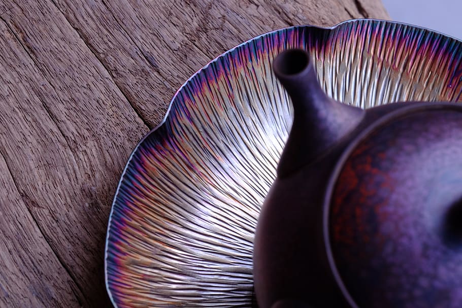 copper, art, metal, tea, teaceremony, oriento, teapot, no people HD wallpaper