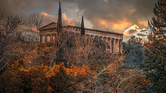 Parthenon Of Athens, Greece, ancient, architecture, building HD wallpaper