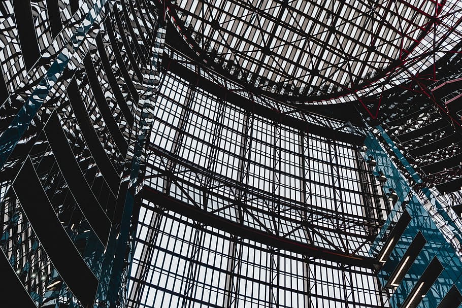 building, architecture, window, skylight, united states, chicago HD wallpaper