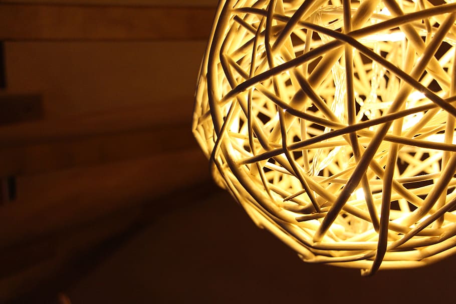 White Ceiling Lamp, close-up, light, indoors, single object, no people HD wallpaper