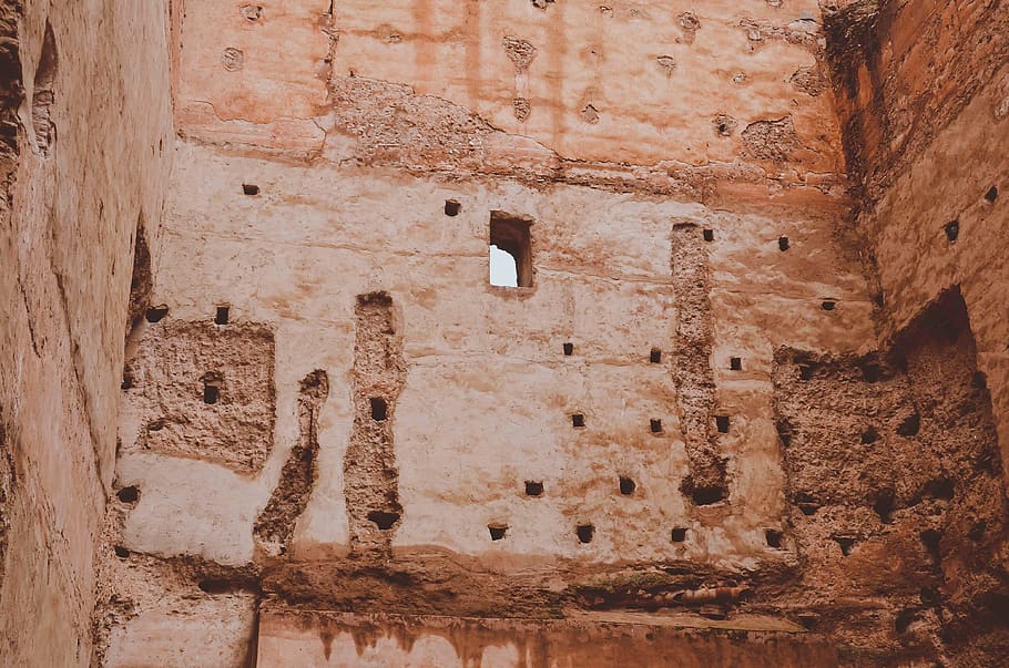 brown concrete wall, brick, archaeology, ruins, building, castle HD wallpaper