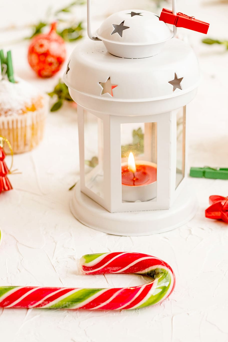 lighted tealight candle inside candle lantern, food, dessert HD wallpaper