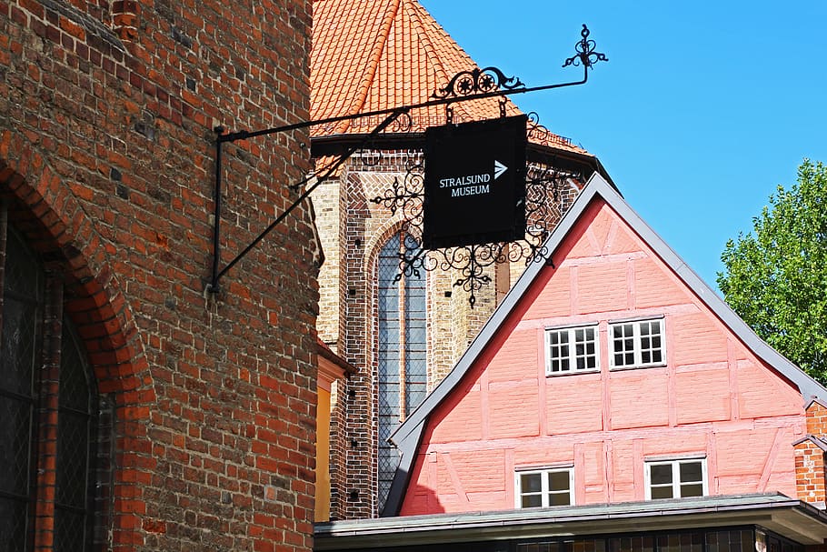 architecture, stralsund, historically, facade, historic center HD wallpaper