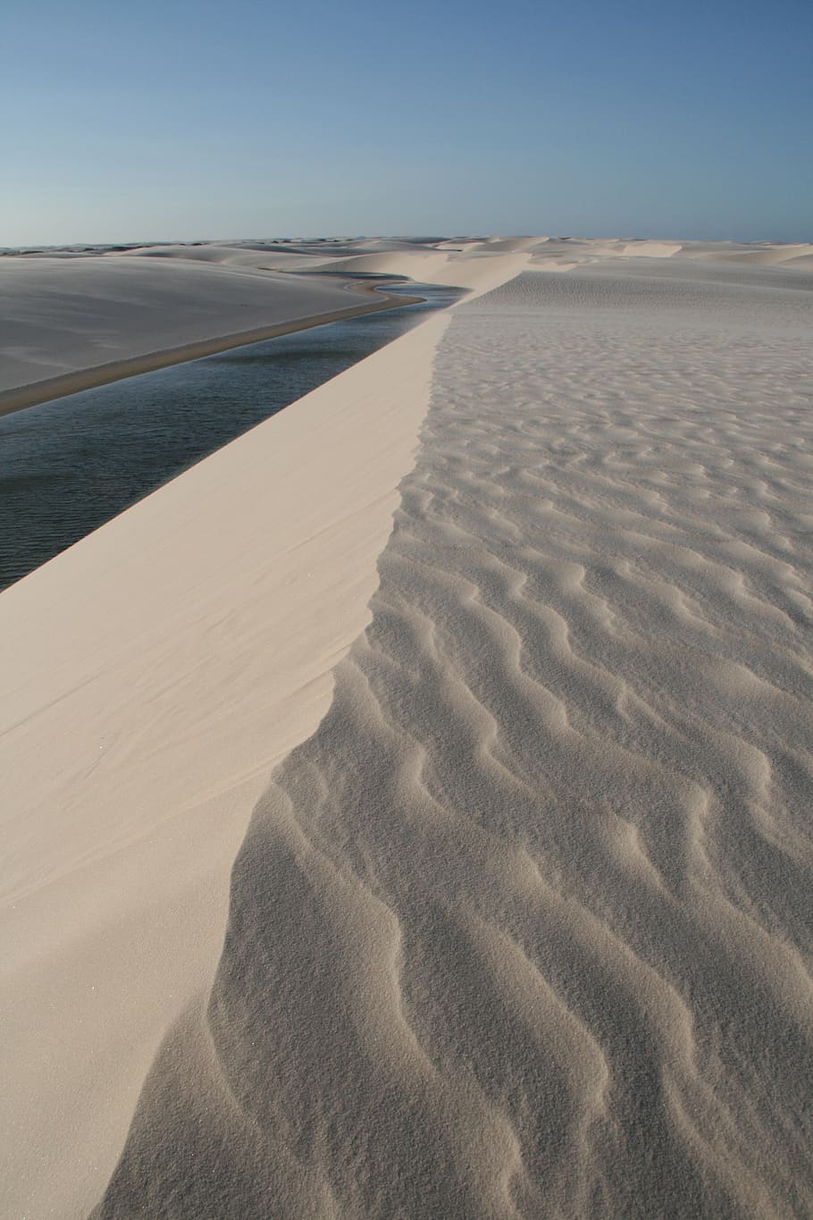 nature, dunes, sand, landscape, water, tranquility, scenics - nature HD wallpaper