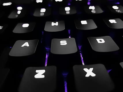 Closeup Photo of Computer Keyboard, black, close-up, communication HD wallpaper