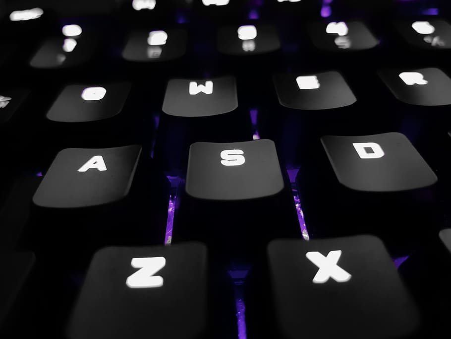 Closeup Photo of Computer Keyboard, black, close-up, communication HD wallpaper