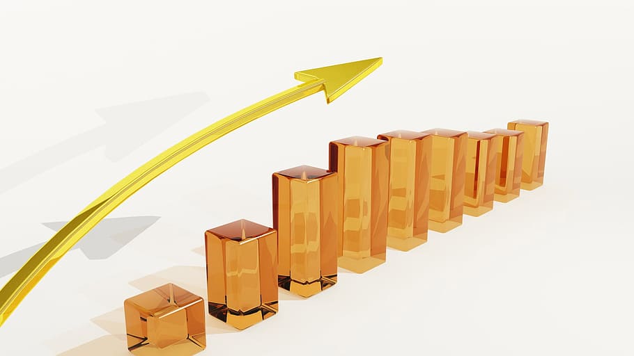 graph, graphical, business, representation, profit, growth HD wallpaper