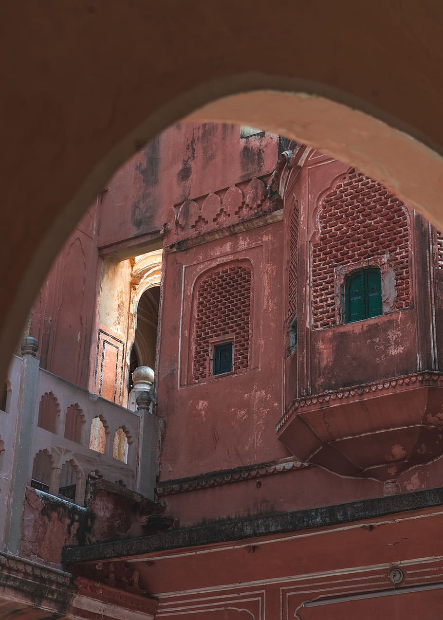 building, window, arched, dome, crypt, jaipur, travel, walls HD wallpaper