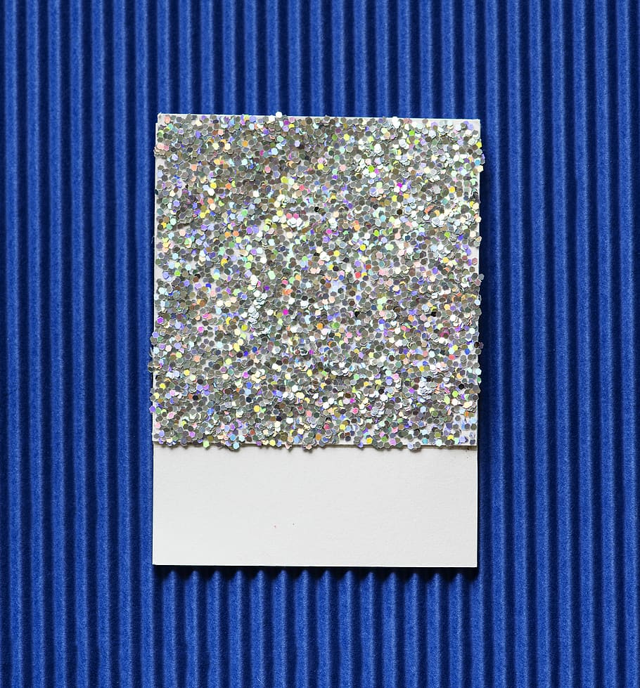 Sequined Grey Board, art, background, blank, blue, cardboard HD wallpaper
