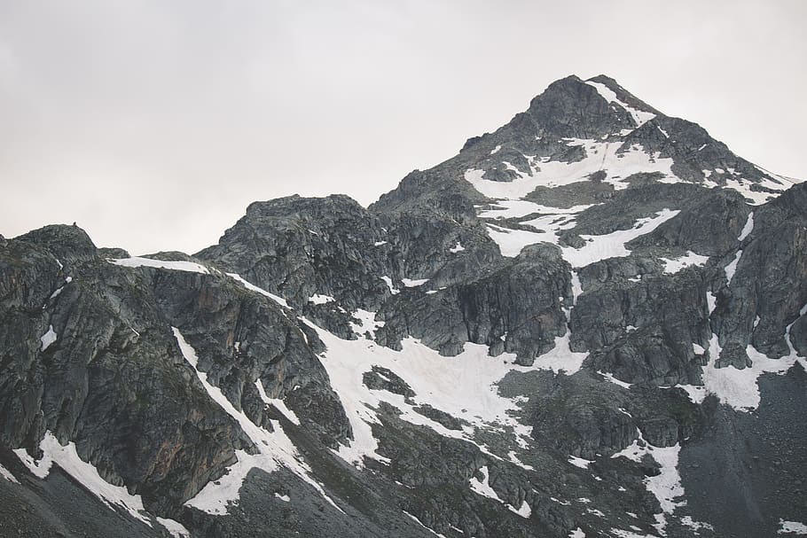 Mountain Covered By Snow, high, landscape, mountain peak, nature HD wallpaper