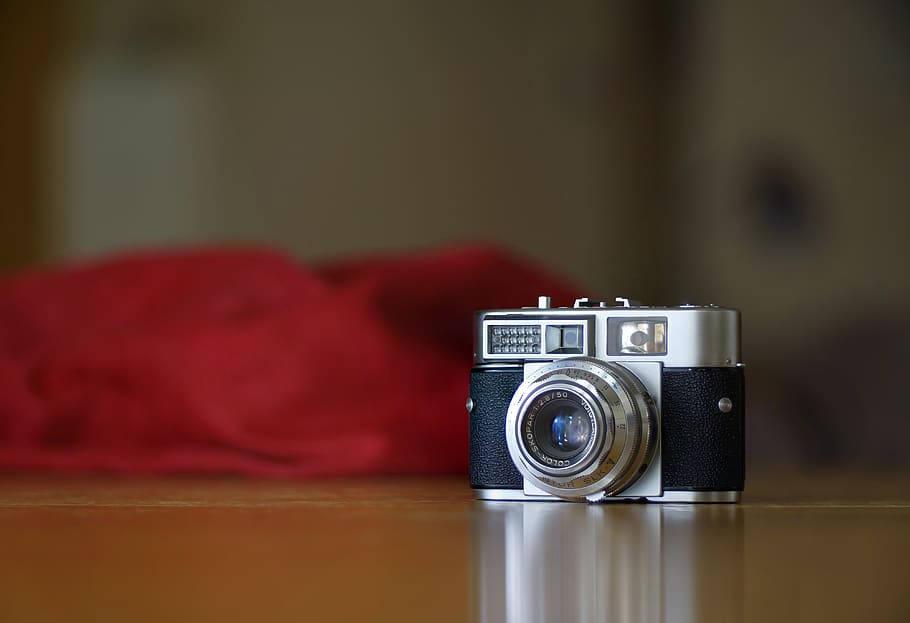 silver vintage camera, electronics, camera - photographic equipment HD wallpaper
