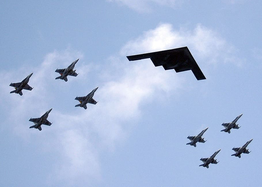formation, flying, plane, airplane, transport, military, mirage HD wallpaper