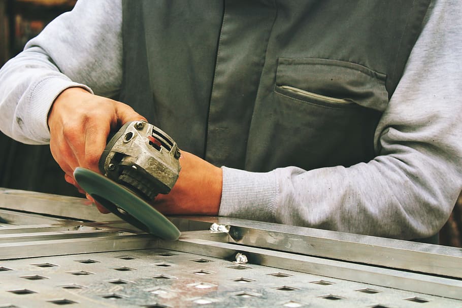 Construction Grinder, various, one person, midsection, occupation HD wallpaper