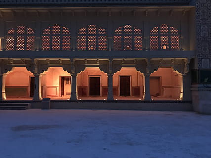 architecture, building, temple, shrine, worship, india, jaipur HD wallpaper
