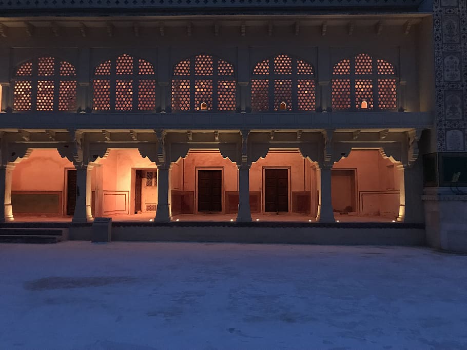 architecture, building, temple, shrine, worship, india, jaipur HD wallpaper