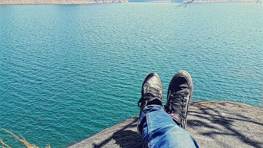 idukki, india, river, blue, water, dam, low section, human leg HD wallpaper