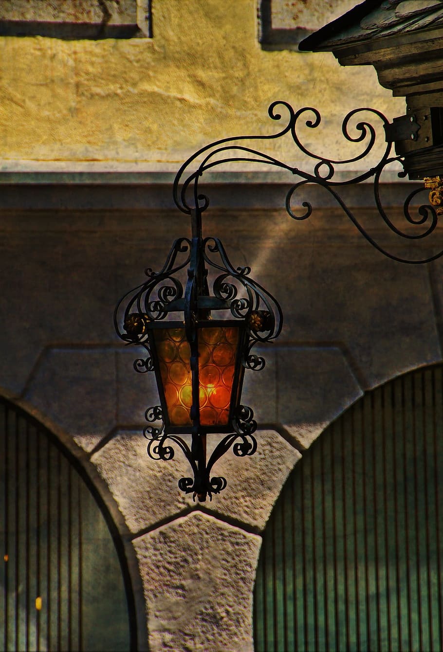 light, lantern, electronic, orange, architecture, lighting equipment HD wallpaper