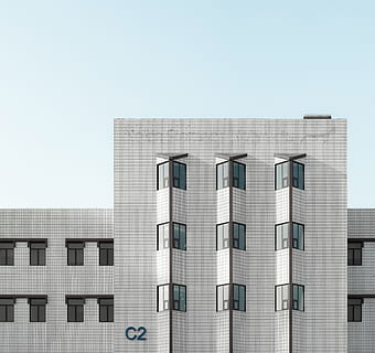 gray concrete building, condo, housing, town, high rise, city HD wallpaper
