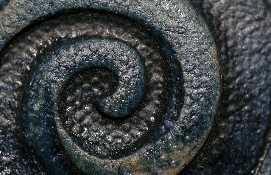 macro, blue, abstract, curl, swirl, ceramic, close-up, full frame HD wallpaper