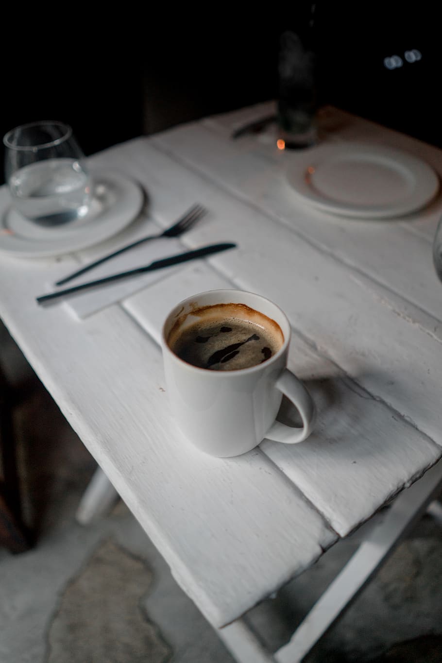cup, coffee cup, drink, espresso, beverage, fork, cutlery, pottery HD wallpaper