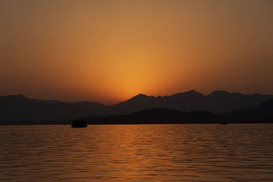 sunset, nature, outdoors, sky, dusk, dawn, red sky, sunlight HD wallpaper