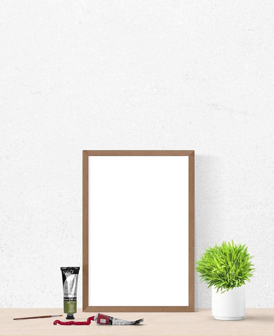 poster, mockup, wall, interior, realistic, indoors, decoration HD wallpaper