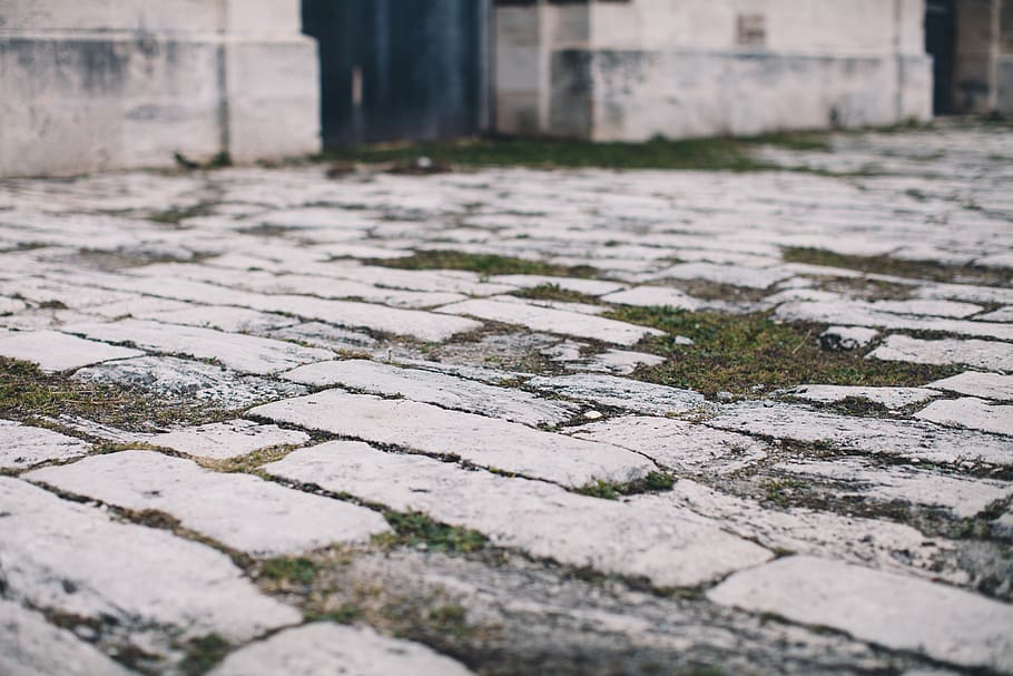 bricks, cobblestone, walkway, street, old, castle, footpath HD wallpaper