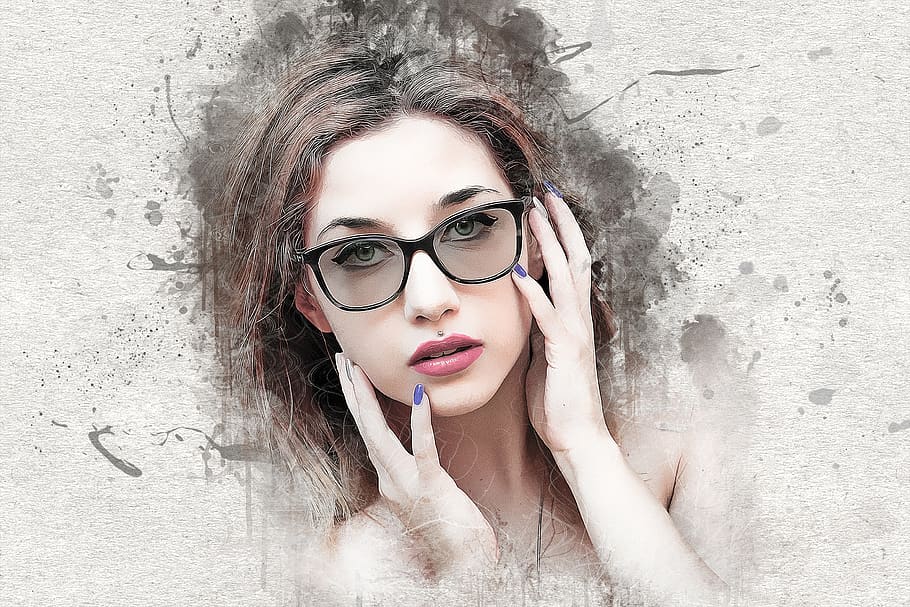 HD wallpaper: woman, girl, female, young, beauty, model, glasses, portrait  | Wallpaper Flare