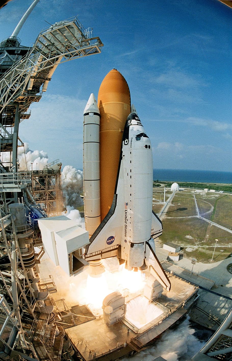 launch, space, shuttle, transport, mission, nasa, sky, nature HD wallpaper