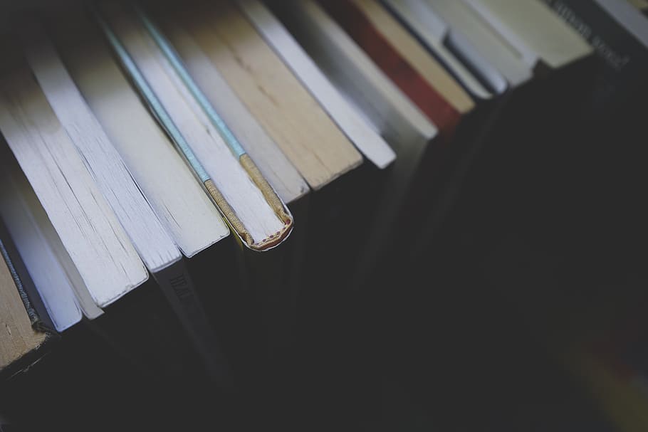 books, library, reading, study, school, dark, rack, indoors HD wallpaper